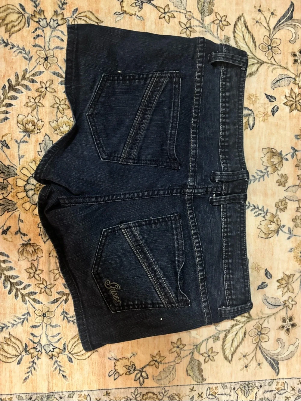 Guess denim mini shorts